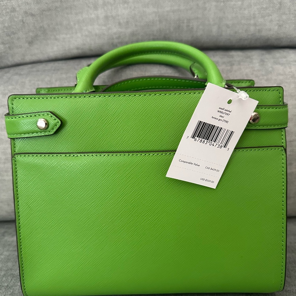 NWT Kate Spade Small Staci Satchel Crossbody - GREEN- - Picture 2 of 7